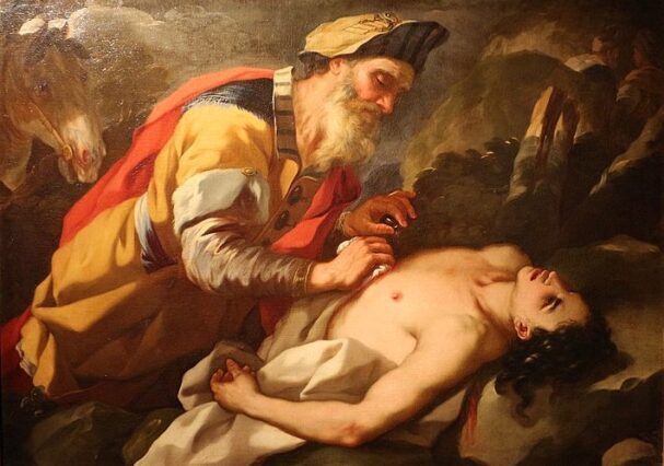Vangelo del Buon Samaritano | Dipinto di Nicola Malinconico 1703 Palazzo Pretorio Prato