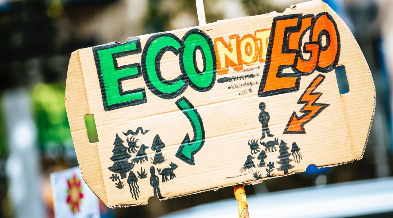 Cartello Eco no Ego